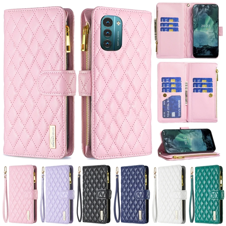 

Wallet Small Fragrance Zipper Flip Leather Case For Nokia G21 Nokia G11 Drop Protection Cover For Nokia G21 G11 With Card Slot