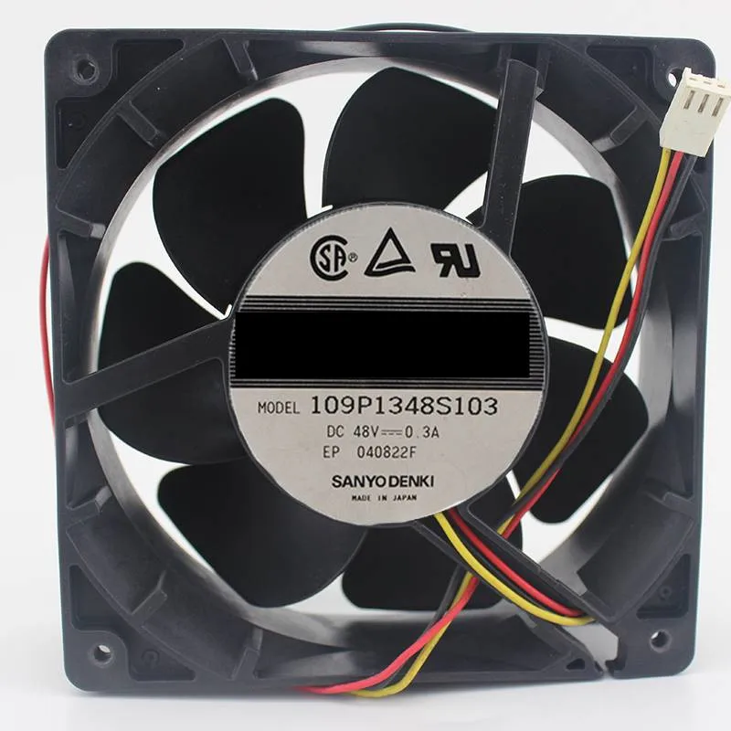Оригинальный новый 100% рабочий 109P1348S103 48В 0.3A 12038 12,7 см трехпроводный охлаждающий вентилятор