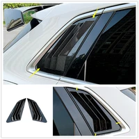 for audi a3 8y sportback hatchback 2021 2022 black carbon fiber accessories interior car rear window triangle shutter cover trim