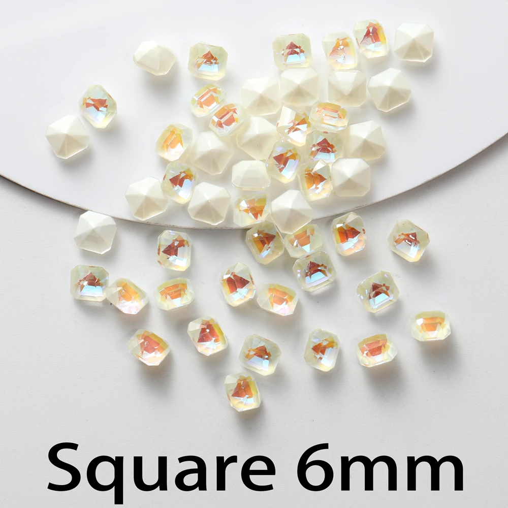 Круглые стеклянные стразы в форме капли 20 шт. подвески для ногтей драгоценные