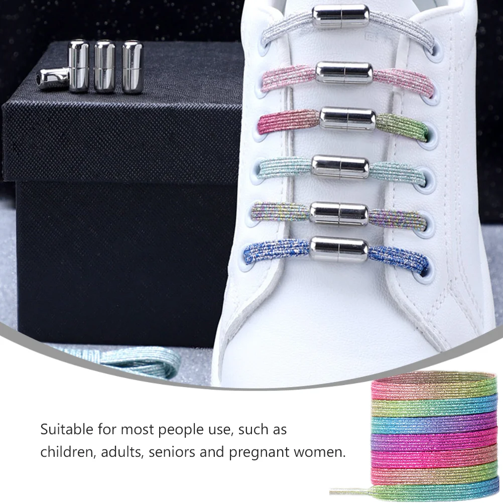 Lazy-Free Shoelace Buckle Elastic Laces Tieless Shoelaces Lock Stretchy Sneakers