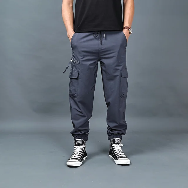 

Luxury brand Spring Autumn Cargo Loose Tactical Military Work Pants 2023 Casual Long Trousers For Men Army Green Outdoor Sweatpa
