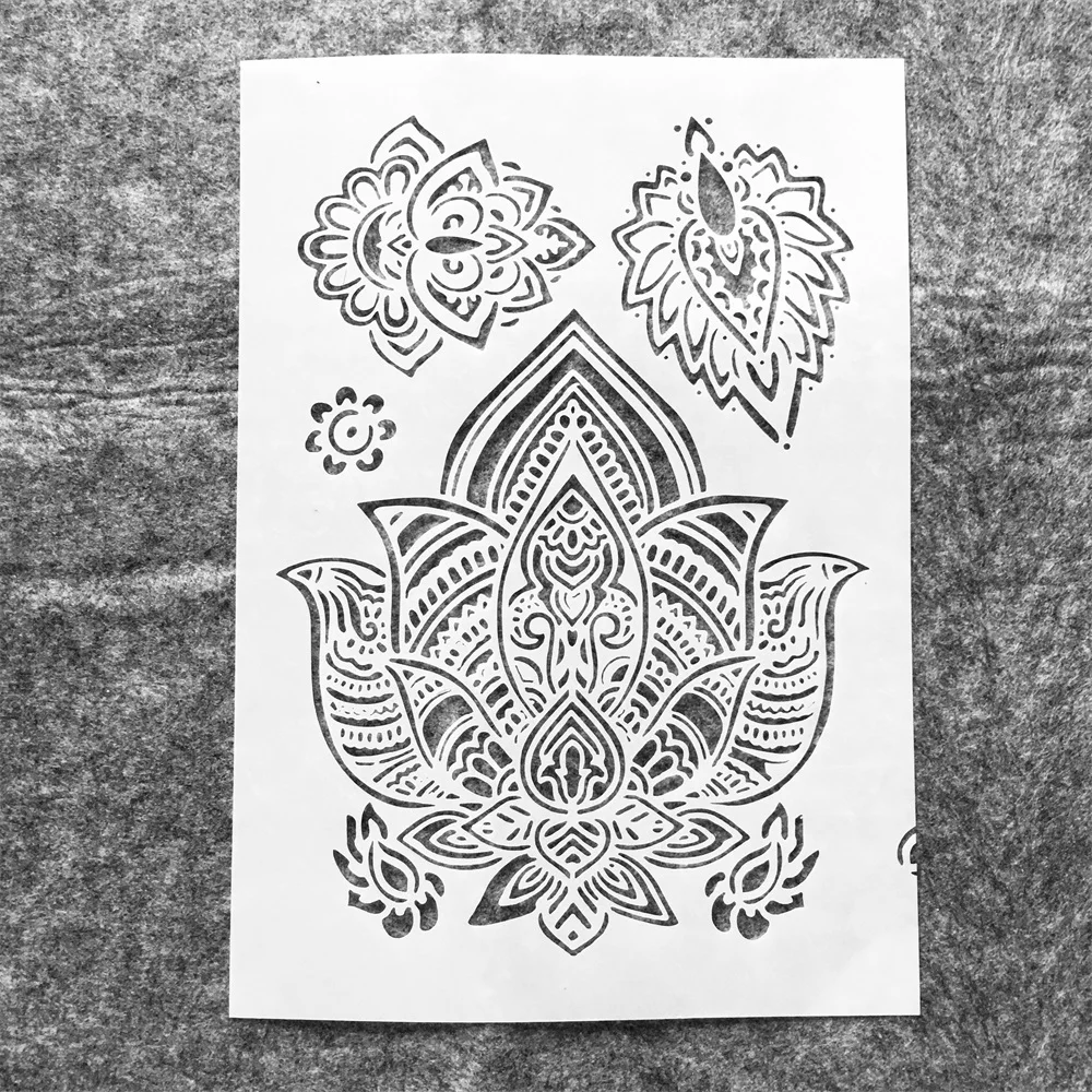 

A4 29cm Mandala Lotus Buddhism DIY Layering Stencils Painting Scrapbook Coloring Embossing Album Decorative Template