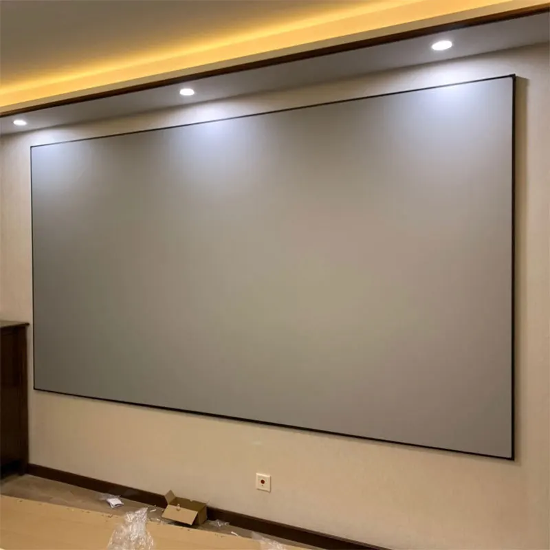 

100 120 inch 16:9 4:3 fixed frame projection screen Anti light cinema screen alr projector screen