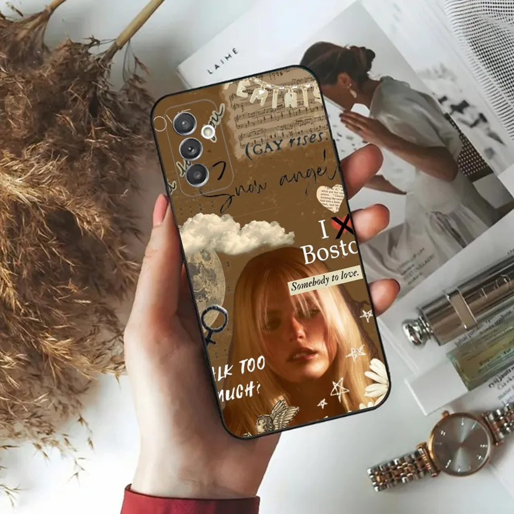 Чехол для телефона Singer R-Renee Rapp Samsung Galaxy A20 A21s A22 A31 A32 A52 A53 A72 73 A80 A91 мягкий черный