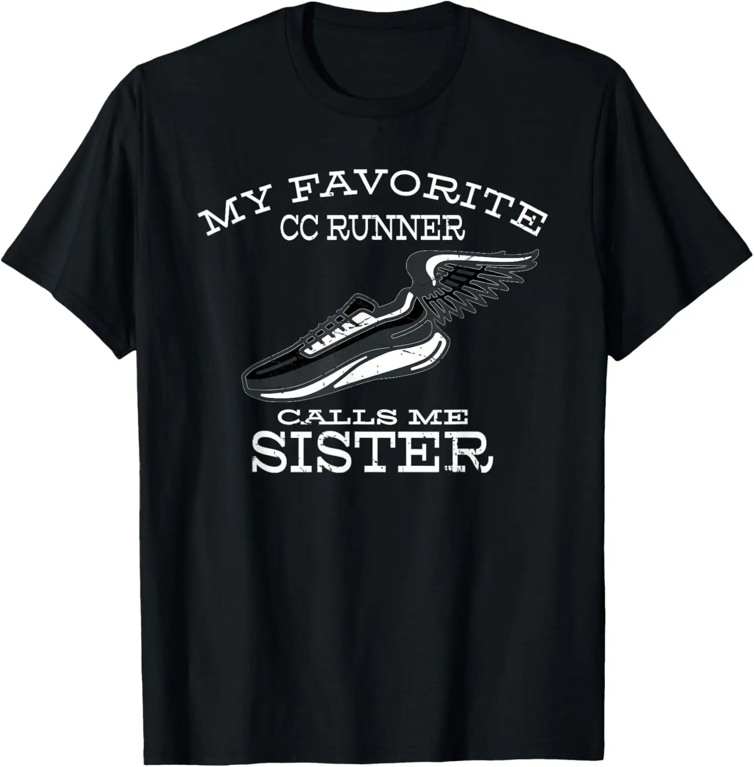 Моя любимая футболка бегунок по пересеченной местности называет меня сестру