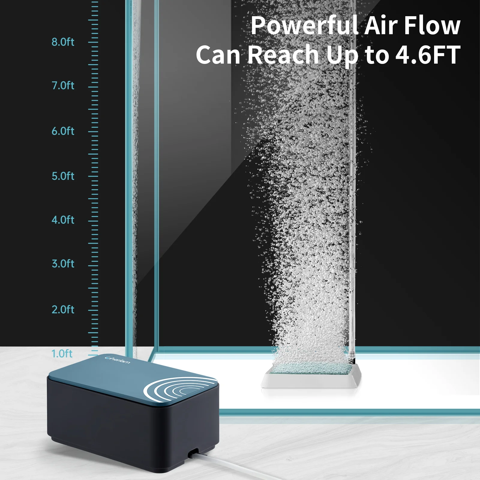 

Aquarium oxygen pump-2W-5W-8W adjustable value ultra-quiet household fish air pump fish tank air oxygen pump fine bubbles