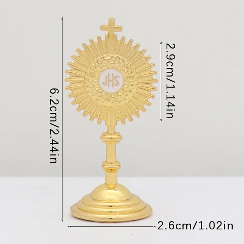 1 шт. католическая статуя христианского причастия Золотая Иисуса-полуя