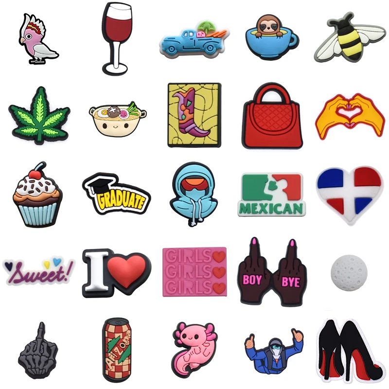 

Para Pins Set Jeans Boy Gifts Men Decorations for Crocs Women Charm Wholesale Bulk Packs Girl Shoes Accessories Shoe Charms Kids