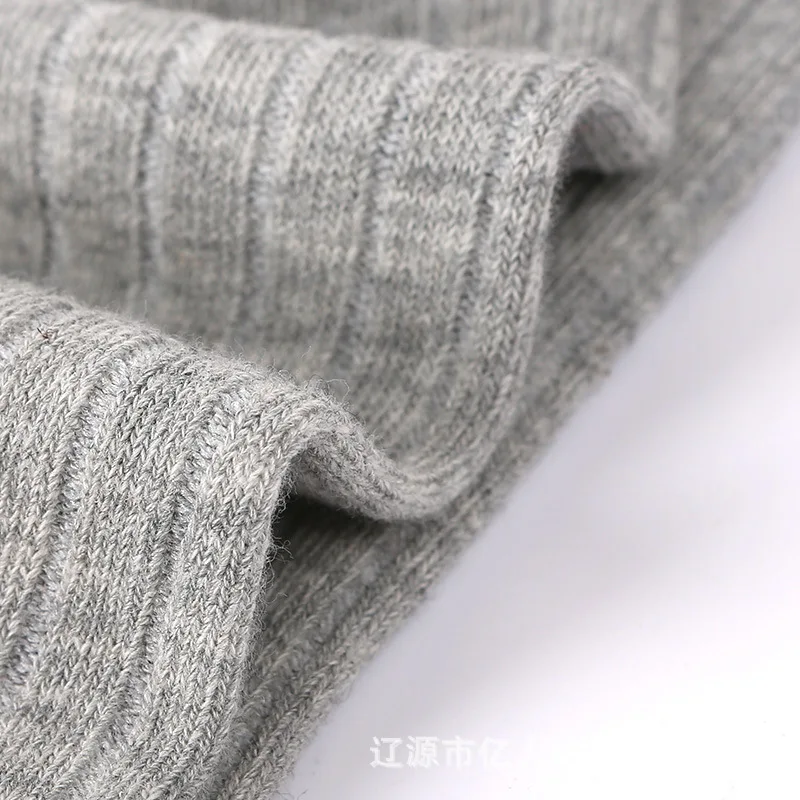 Socks women's spring and summer new women's double-needle striped boat socks Japanese solid color retro sweat-absorbing shorts