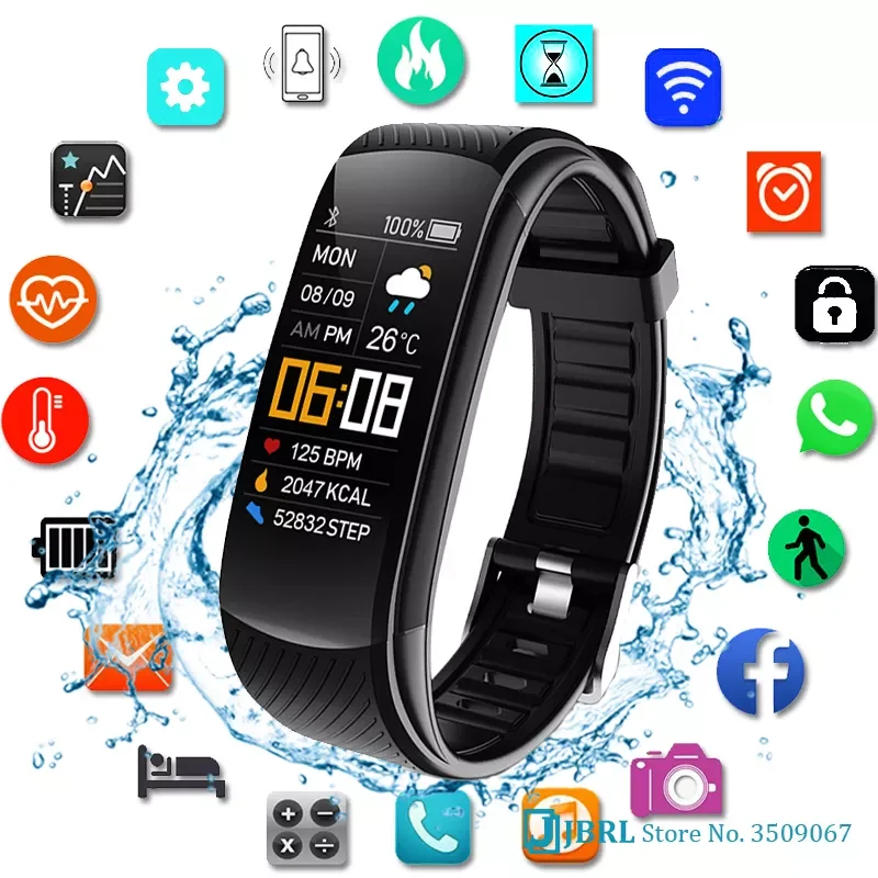 

2021 Смарт-часы для мужчин и женщин спортивные Смарт-часы фитнес-трекер часы для Android iOS пульсометр электронные часы водонепроницаемые