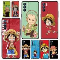 one piece luffy anime phone case for realme 8 7 6 pro c21 c3 c11 shell oppo a53 a52 a9 a54 a15 a95 reno7 se reno6 pro 5g z cover