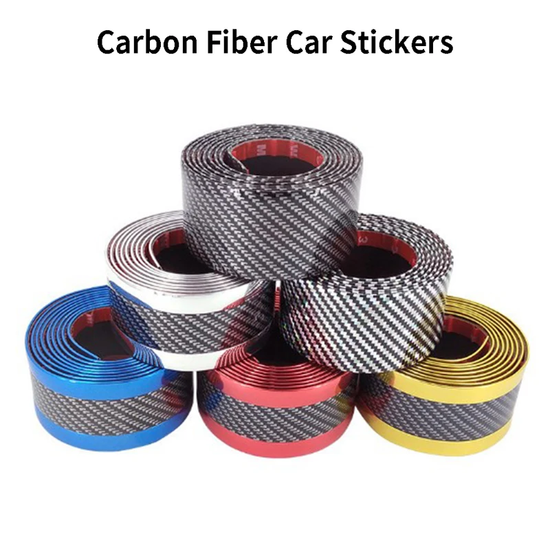 

Автомобильная наклейка s, защита от царапин, протектор порога, Резиновая полоса, наклейка из углеродного волокна