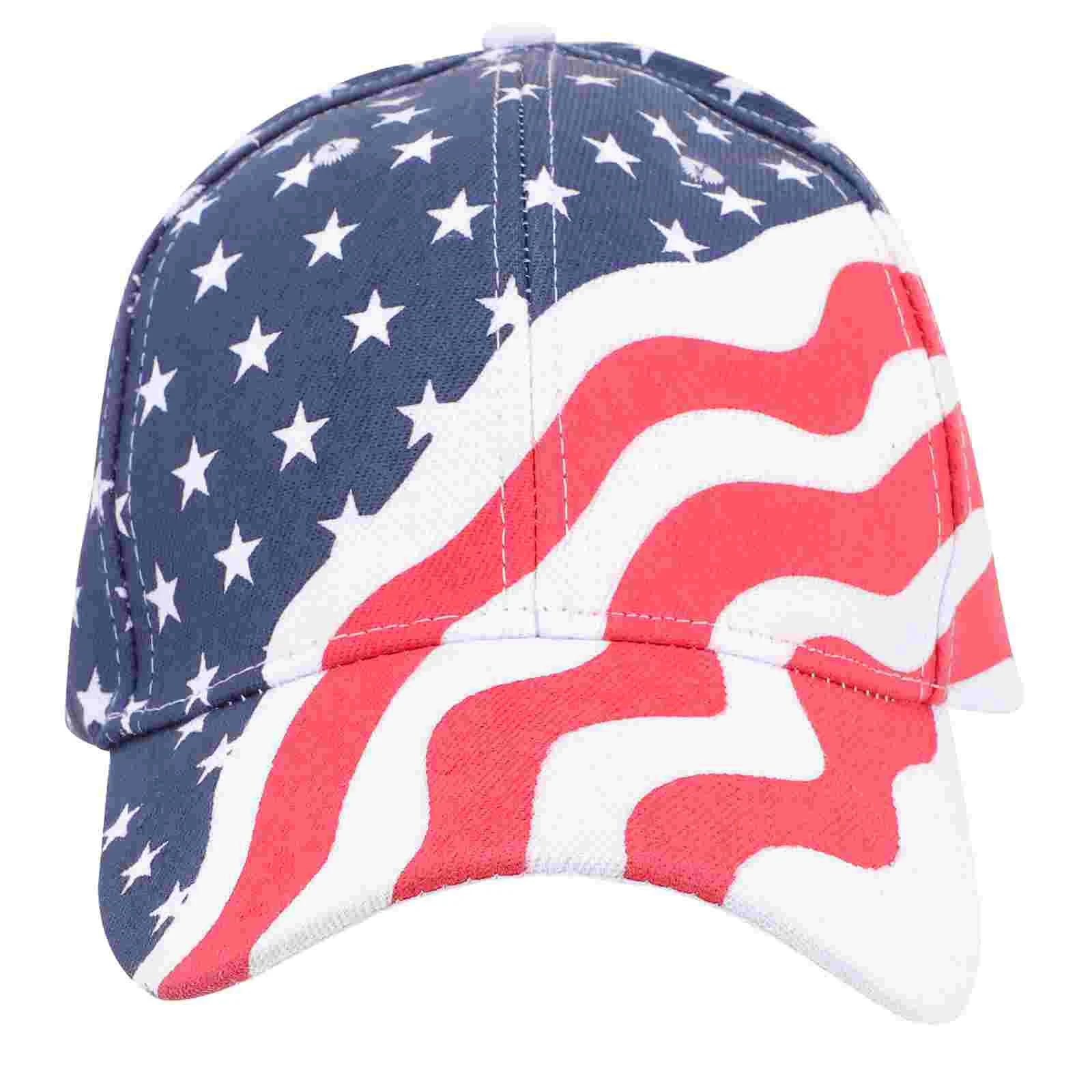 

Patriotic Hat Baseball Breathable Hats Men Festival Decor Sun Blocking National Day American Flag USA Cap Football