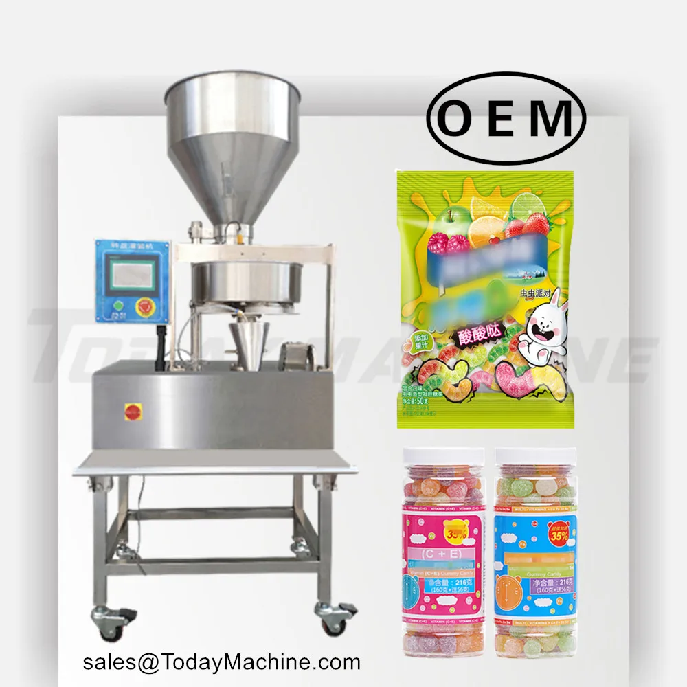 

Semi Automatic Granule Nuts Coffee Beans Grain Rice Filler with Volumetric Cup System