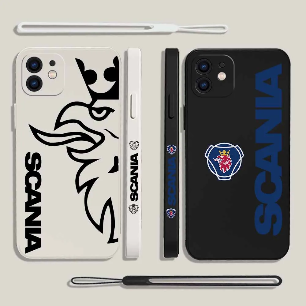 

SAAB Truck Scania Phone Case For Xiaomi Redmi Note 12 11 11T 10 10S 9 Pro Plus 10C 9A K40 K50 K60 4G 5G With Hand Strap