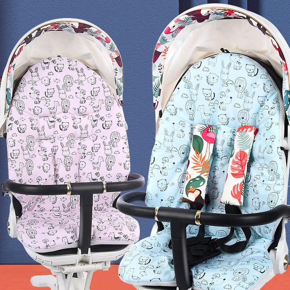 

Cushion Stroller Accessories Cotton Fabric Pad Mat Highchair Cushion Pad Feeding Chair Cushion Baby Stroller Mat
