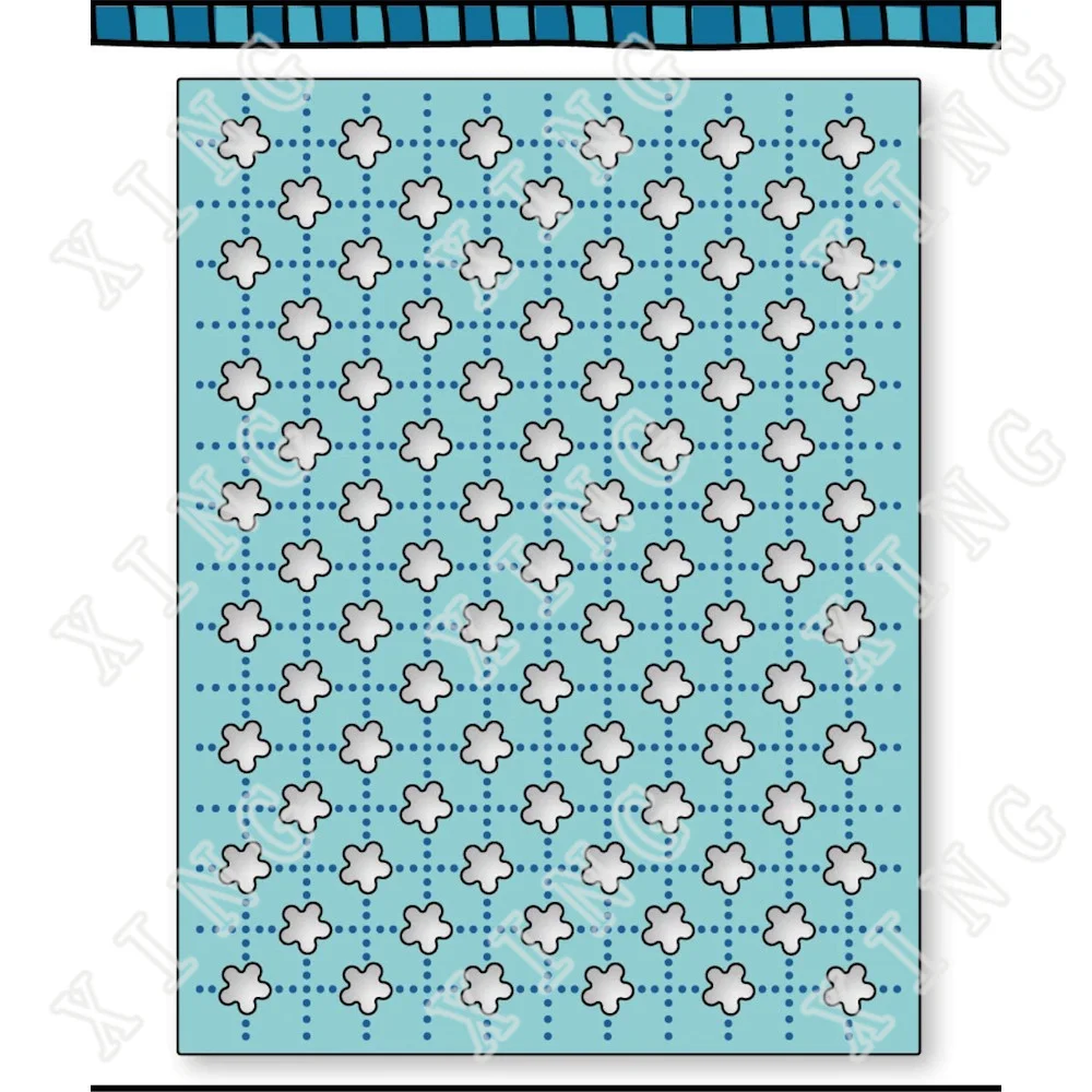 

Quilted Flower Background New Metal Cutting Dies Scrapbook Diary Decoration Stencil Embossing Moulds Diy Greeting Card Handmade