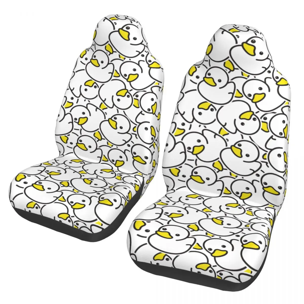 

Cartoon Duck Pattern Universal Car Seat Cover Off-Road Suitable For All Kinds Models Car Seat Covers Fabric Car Accessories