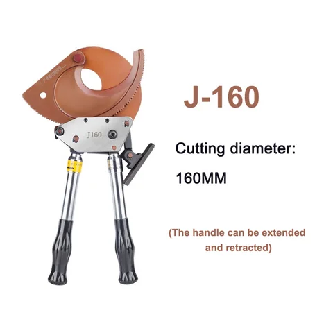 J-40 Кабельные ножницы Ножничные шестерни с храповым механизмом Выключатели проводов Ручной легкий электрический провод Стальной многожильный кабель для резки проволоки