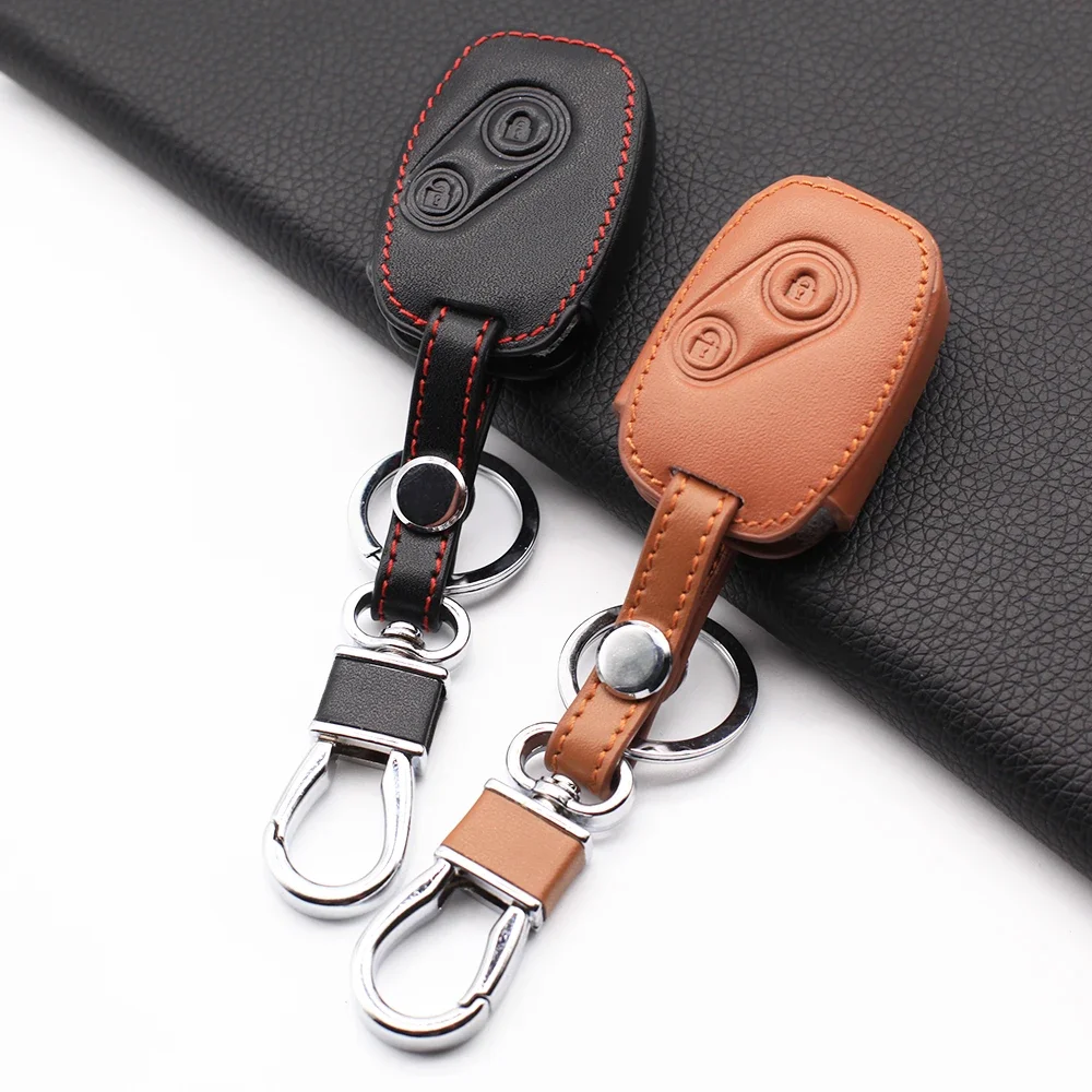 Распродажа чехол из натуральной кожи для Honda Accord Civic CRV Pilo ключей с двумя кнопками