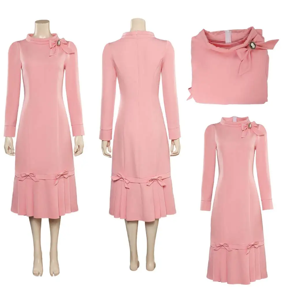 

Розовое платье для косплея dolors Cos Umbridge, костюмы для взрослых женщин и девочек, наряды на Хэллоуин, карнавальный костюм, одежда для ролевых игр