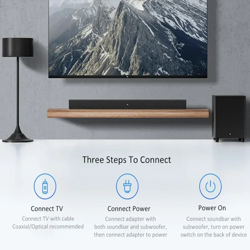 Фото Для Xiaomi TV Soundbar Cinema Home Theater Edition 100 Вт SPDIF оптическая звуковая панель с сабвуфером Mi динамик №3