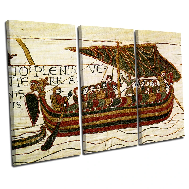 

Norse Mythology The Vikings Went To Sea Norman Conquest Battle Of Hastings Bayeux Canvas Wall Art By Ho Me Lili For Home Decor