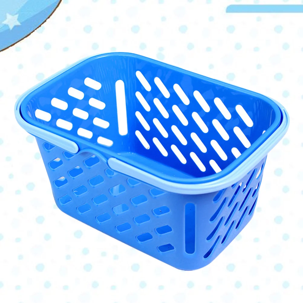 

Basket Grocery Pretend Play Shopping Kids Toysmall Dollsbulkcart Store Retailbusiness Handlesbaskets Mini White Storage Picnic