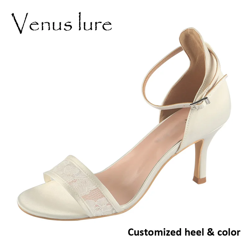 Женские свадебные босоножки Venus с ремешком на щиколотке 8 5 см/8 см/9 см