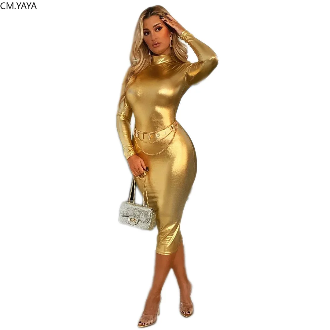 

New Winter Women Solid Turtleneck Full Sleeve Midi Dress Sheath Sexy Night Club Party Bandage Bodycon Midi Dresses C2049