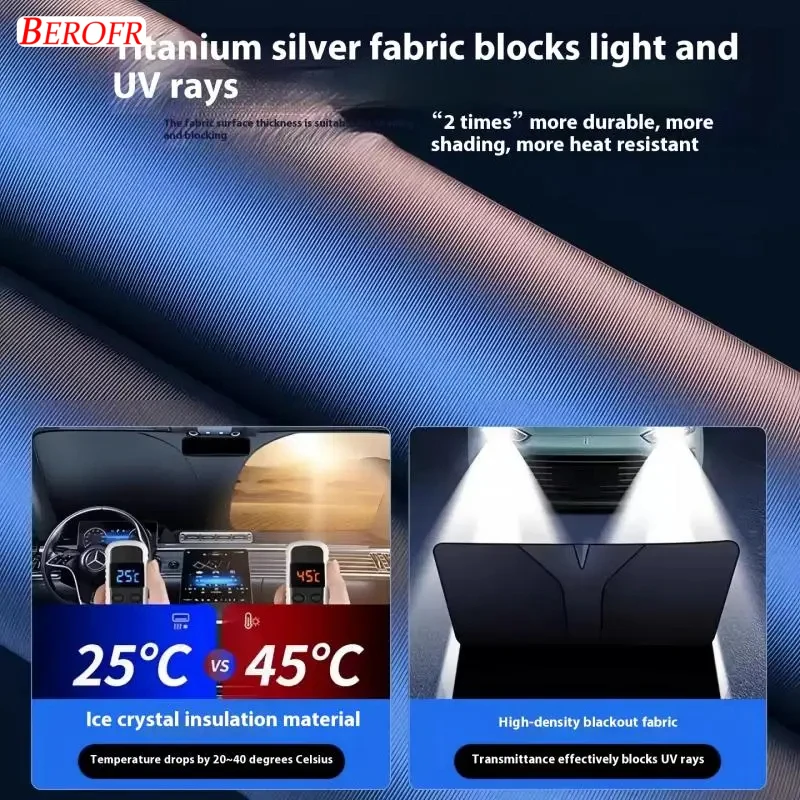 Солнцезащитный экран на лобовое стекло для Fang Cheng Bao Leopard 8 2025-2026: теплоизоляционный чехол на переднее окно, автоаксессуар (art.: 3920d91bf4d93) - 3920d91bf4d93