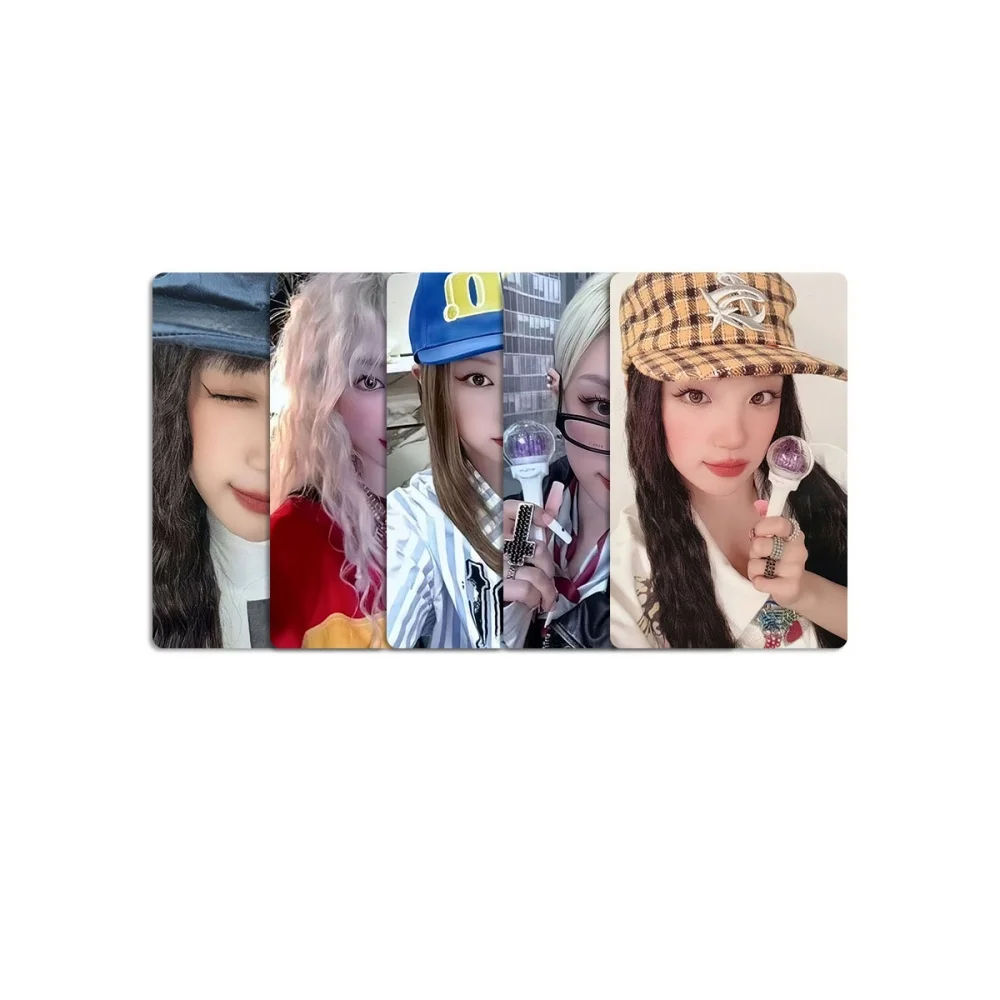 Фото Набор из 5 шт. KPOP IDLE: Фотокарточки участника Юци из альбома Motivation, модные двусторонние Lomo-карточки, HD-открытки с Юци, подарок для фанатов и коллекционеров №4