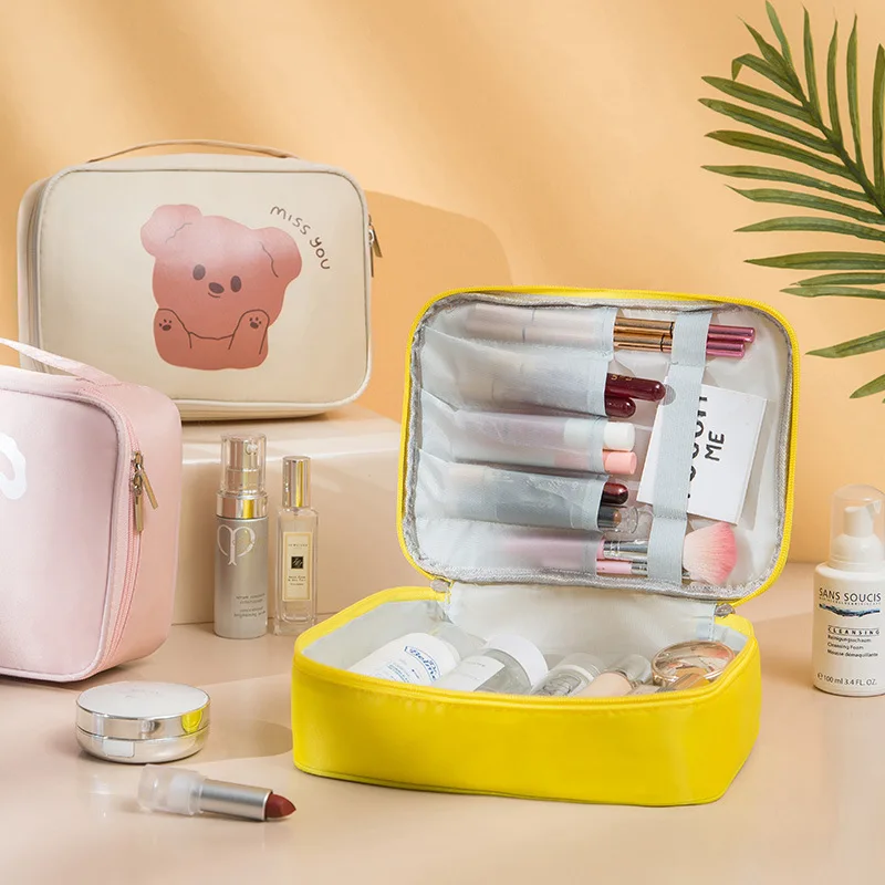

Bathroom Storage Toiletry Bag Lipstick Organizer Travel Cosmetic Bag Portable Cosmetic Case Cute Outdoor Storage