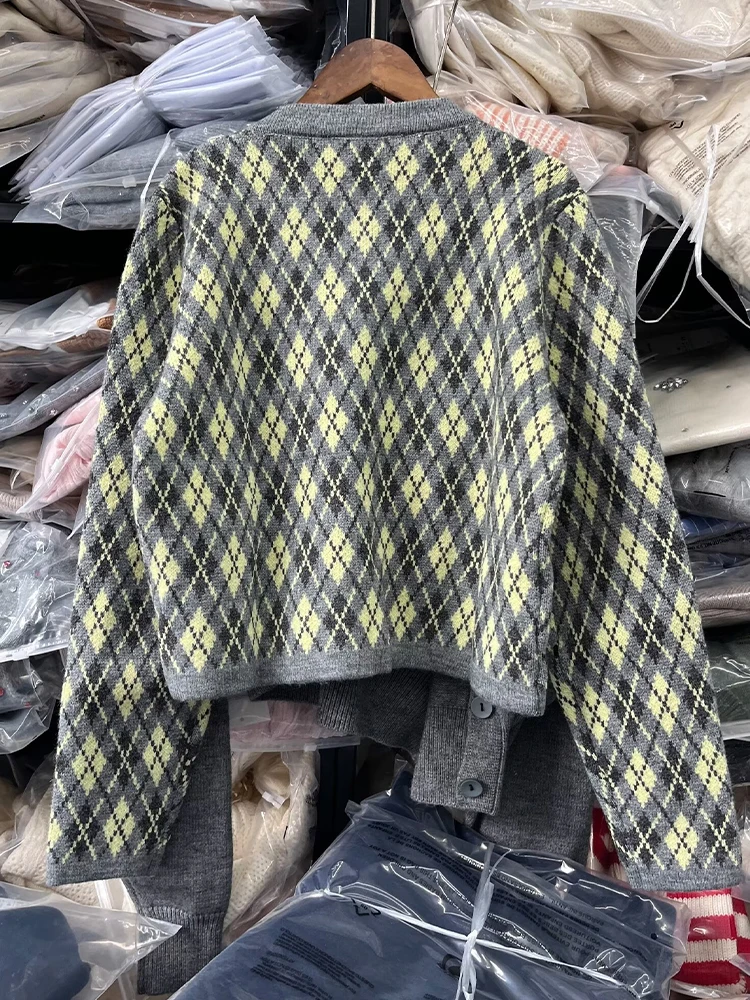 2024 осенне-зимние новые поступления женский модный вязаный кардиган с