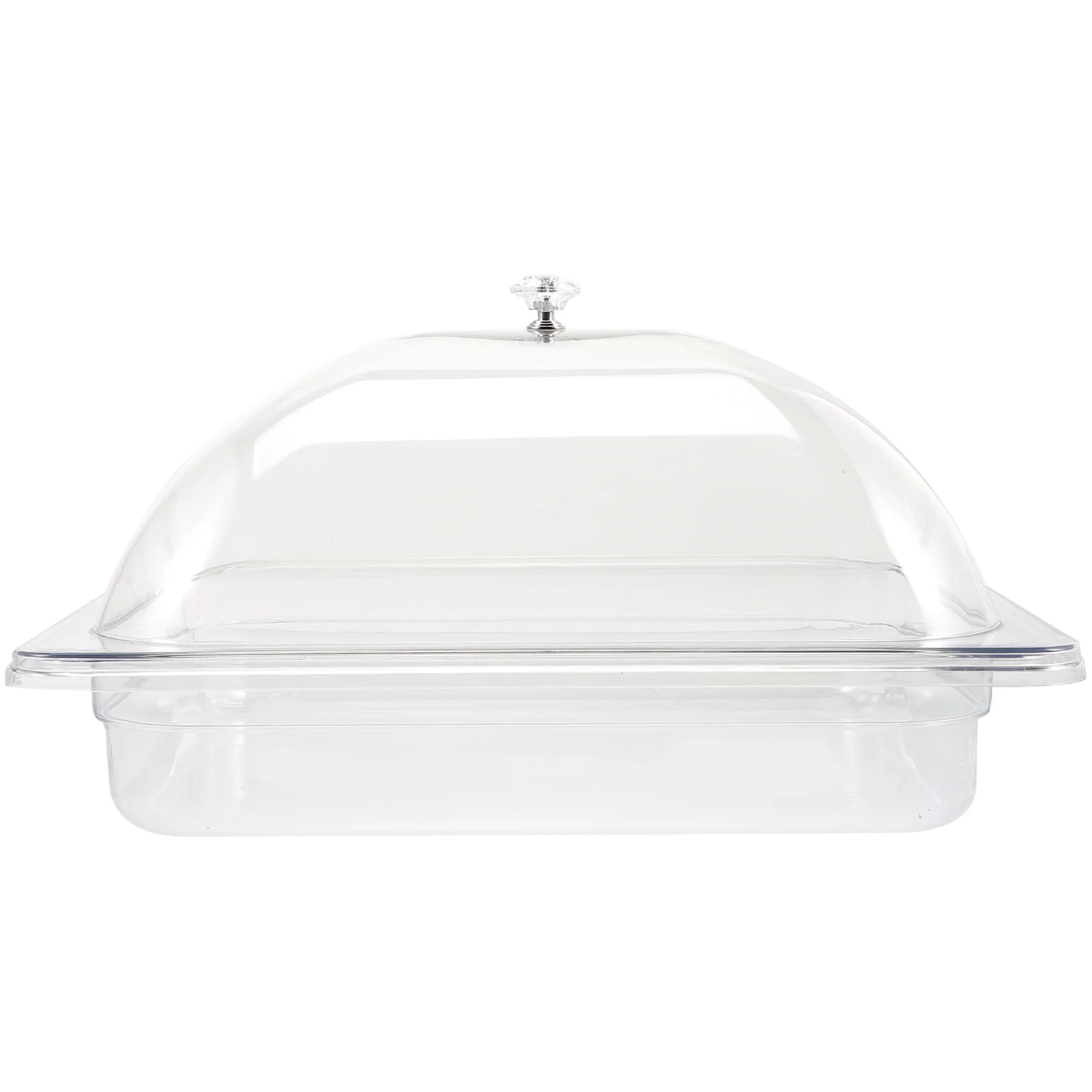 

Organizer Serving Tray Produce Tray With Lid Clear Serving Tray Dessert Tray Party Cake Plate for Party Birthday Cake Display