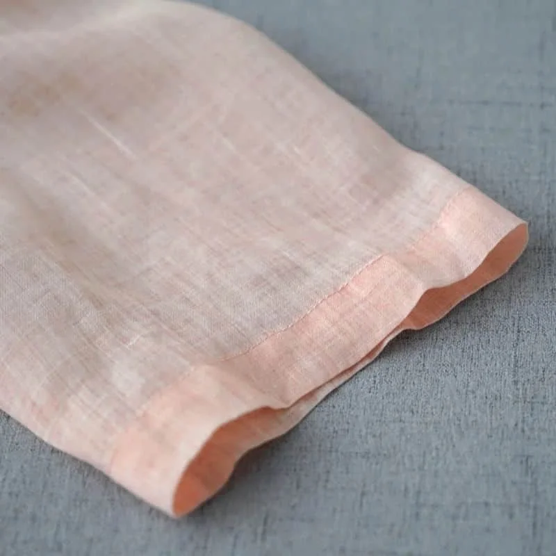 Пиджак женский из хлопка и льна винтажная Повседневная Верхняя одежда в