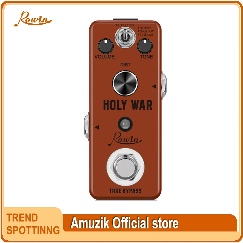 

Rowin LEF-305 Analog Guitar Effect Pedal Heavy Metal Distortion Effect Micro Metel Classic 80's Effector