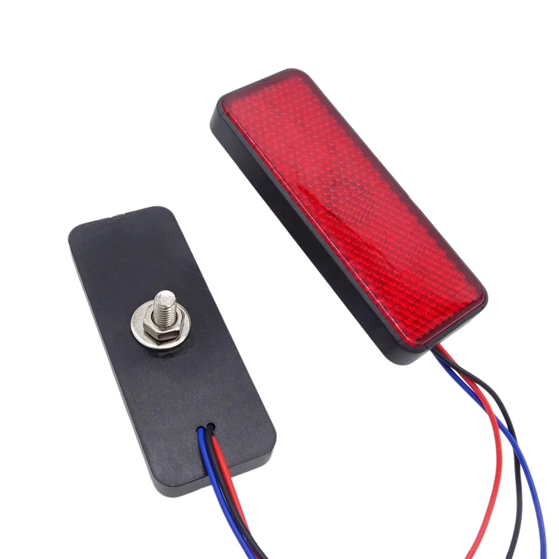 2 шт. задний стоп-сигнал мотоцикла с поворотниками 24 LED прямоугольная автомобильная лампа для джипа, прицепа, автомобильных отражателей, грузовых автомобилей, боковых предупреждающих стоп-сигналов.