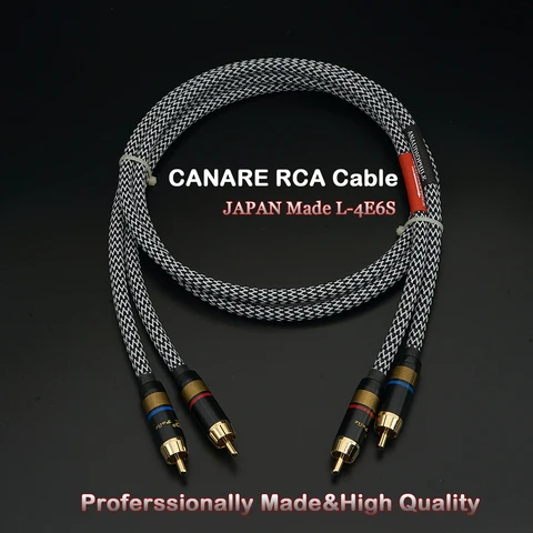 Пара CANARE L-4E6S RCA кабель Профессиональный для HiFi усилителя звука предусилителя наушников DAC