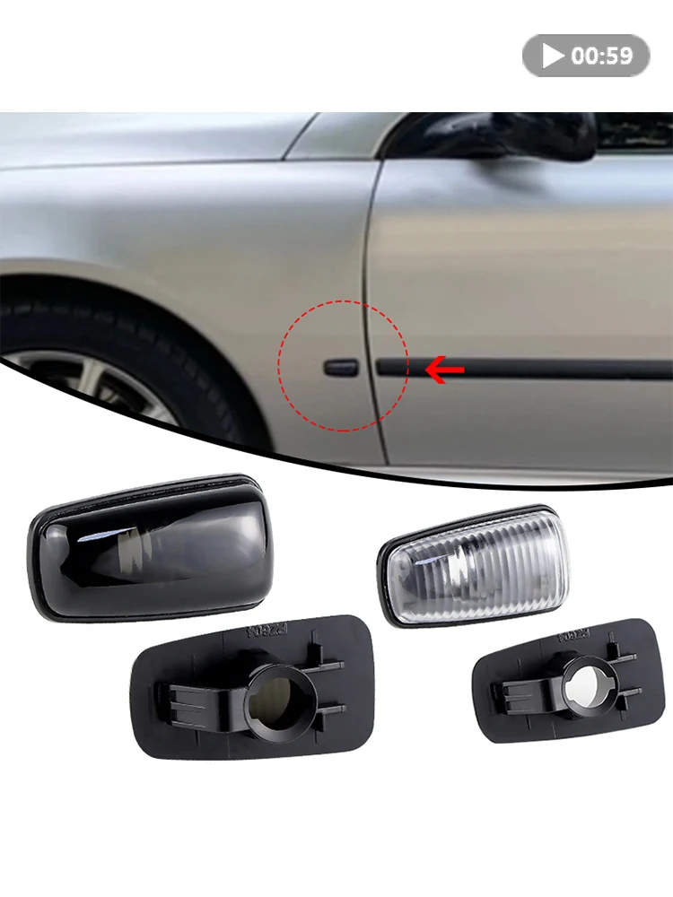 2 шт. без лампочек автомобильные боковые габаритные фонари для Peugeot 306 406 806 Expert Partner