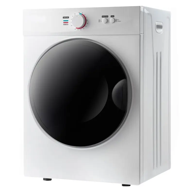 

Front Load Dryer Laundry Dryer 5 Modes Clothes Dryer Knob Stainless Steel Home Supplies for Indoor 6.6 lbs/1.41 cu ft