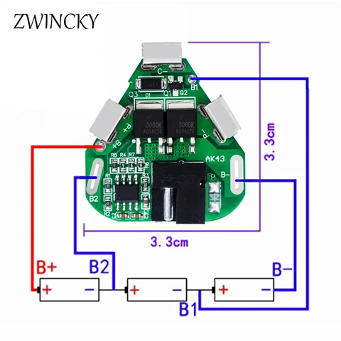 ZWINCKY BMS плата защиты для литиевых аккумуляторов 18650