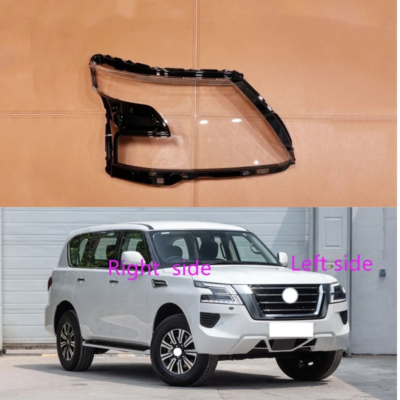 

For Nissan Patrol 2020 2021 Car Headlight Shell Headlight cover Headlamp Lens Headlight Glass Auto Shell Cover