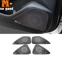 stainless black for suzuki swace 2020 2022 accessories car interior door speaker audio horn decoration protector sticker cover