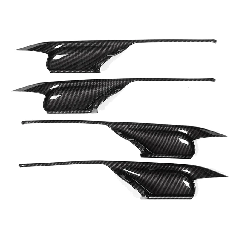 

4 шт., декоративные карбоновые накладки на внутреннюю дверную ручку BMW X5 F15 X6 F16 2014-2018