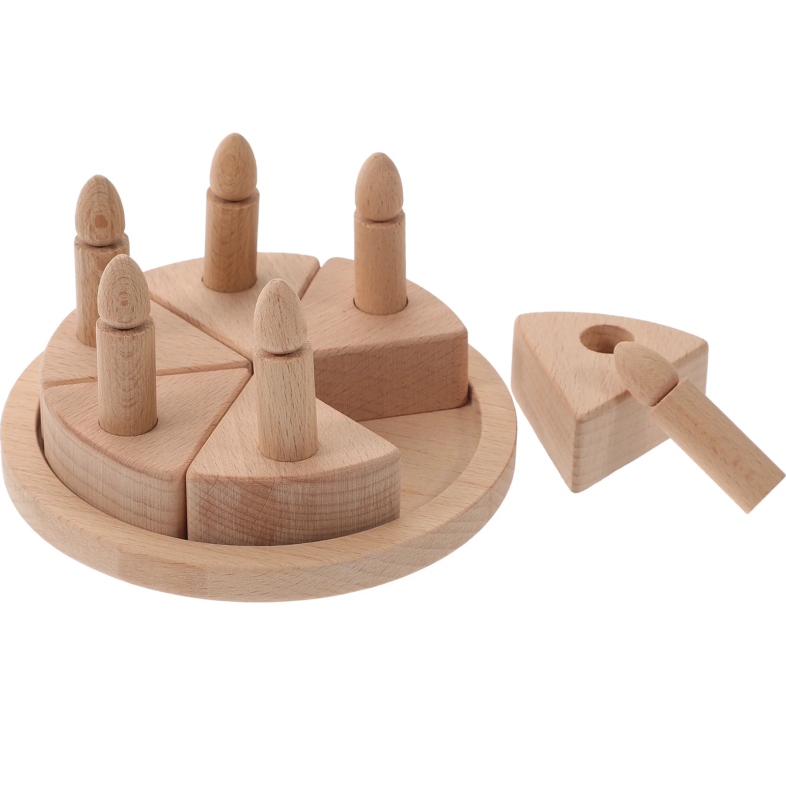 

Cake Decoration Food Cutting Toy Kids Birthday Toys Wood Princess Party Ornament Funny Children Wooden