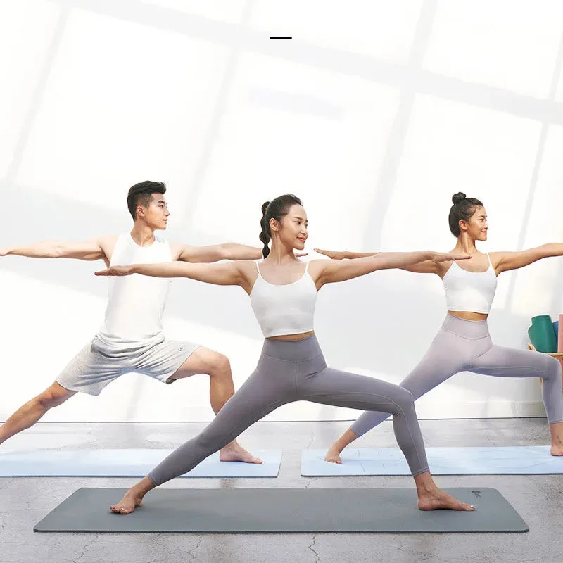 

TPE widening yoga mat with position line non-slip carpet mat suitable for beginners environment fitness gymnastics mat