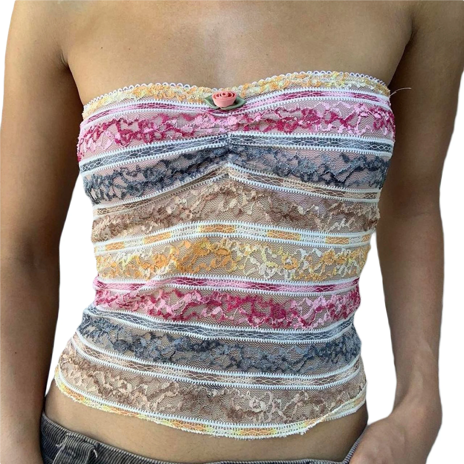 

Sexy Women Crop Tops Summer Breathable Corset Coquette Tank Tops Casual E-Girl Streetwear Woman Clothing 2023 New In