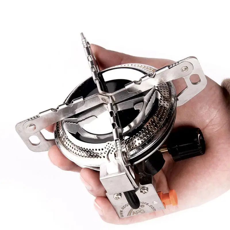 

Туристическая горелка, 300 г, из нержавеющей стали, с защитой от ветра